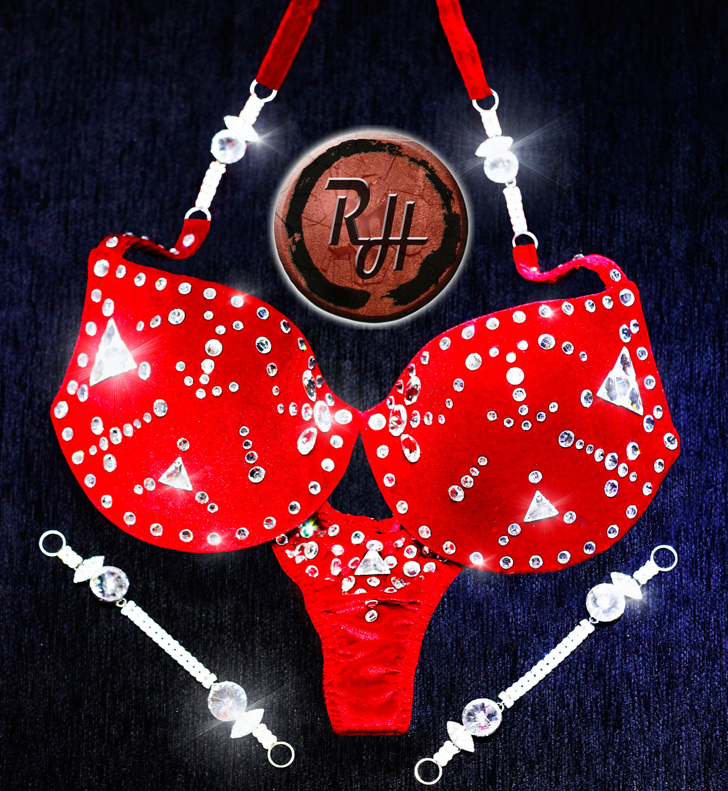 BIKINI BODYFITNESS EXCLUSIVO 6 - LICRA TERCIOPELO COLOR Nº 4 - BIES LICRA TERCIOPELO COLOR Nº 4 - CONECTOR EXCLUSIVO -CP511-PVP-430€