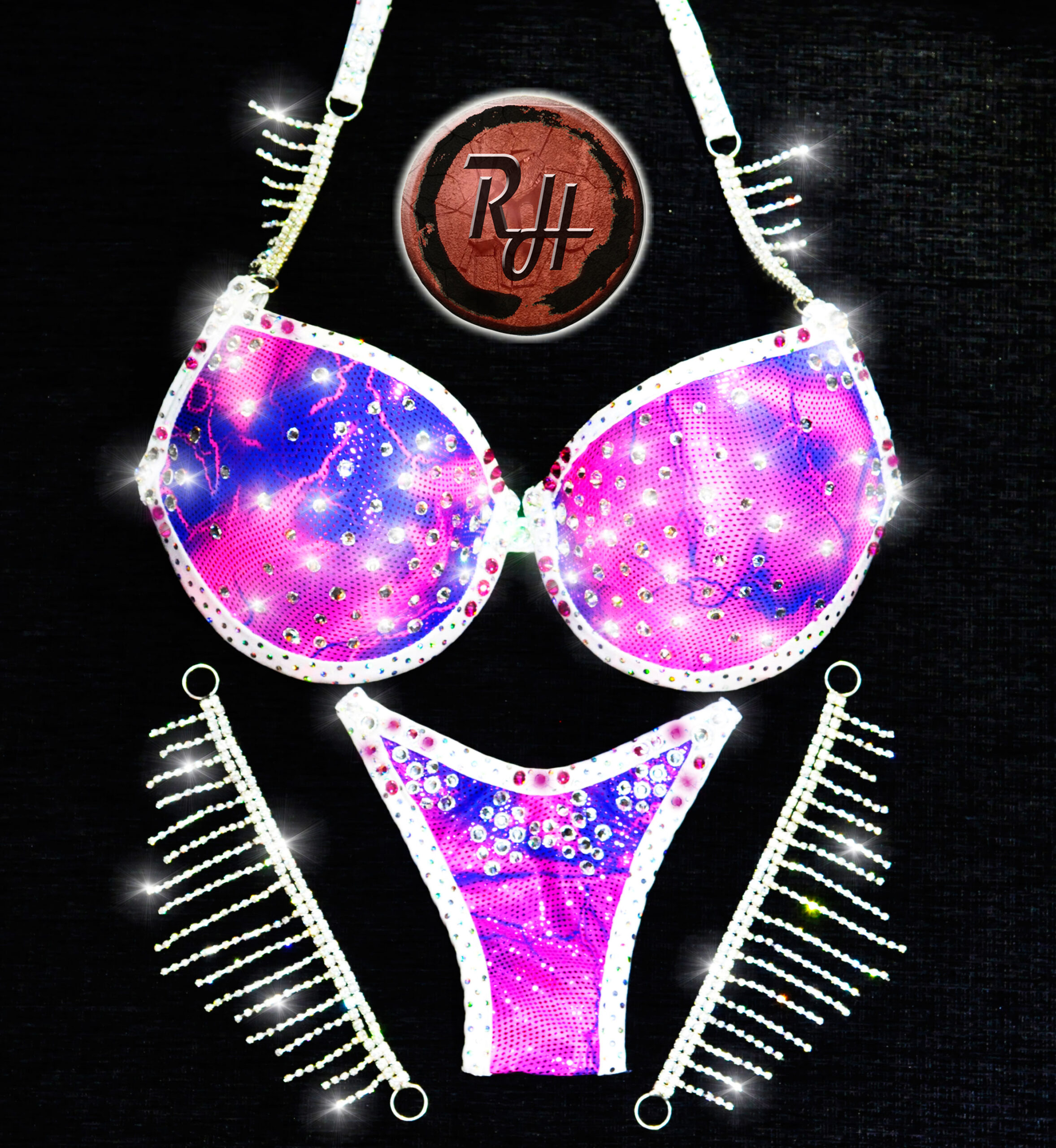 BIKINI STANDARD 11 - COPA REDONDA---LICRA-FANTASIA-Nº-5-COLOR-Nº-6---BIES-LICRA-FANTASIA-Nº-3-COLOR-Nº-8---CONECTOR-EXCLUSIVO---CP526-PVP-230€